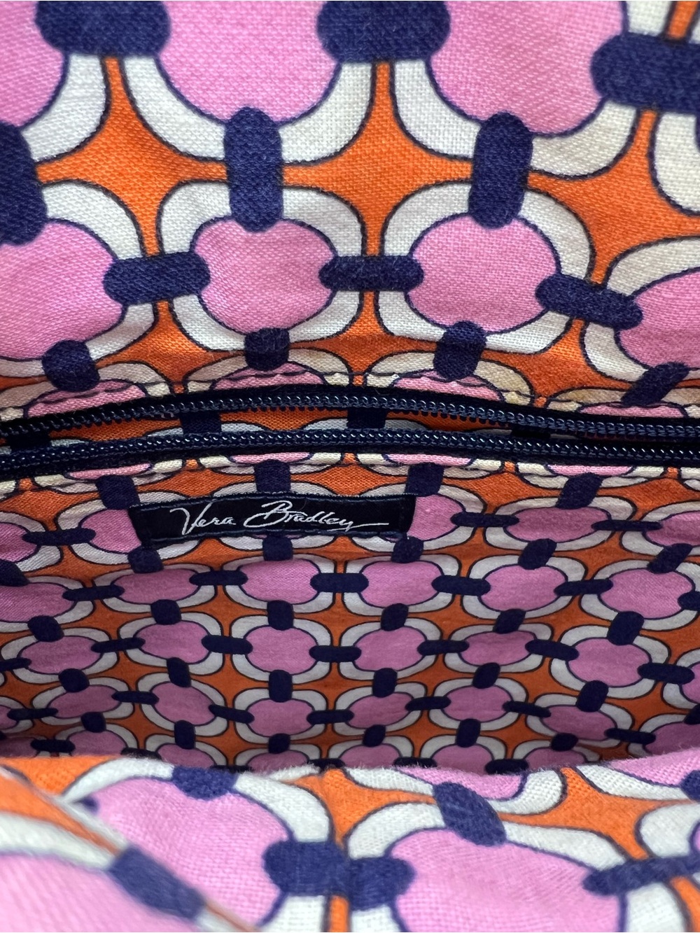 Retired Vera Bradley Loves Me Ruffle Tote Shoulder Bag & Matching Wristlet Set - Picture 8 of 11